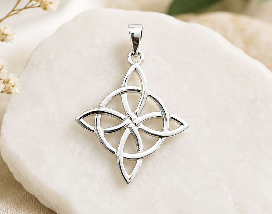 Pendentif Nœud Celtique "de sorcière"– Argent 925