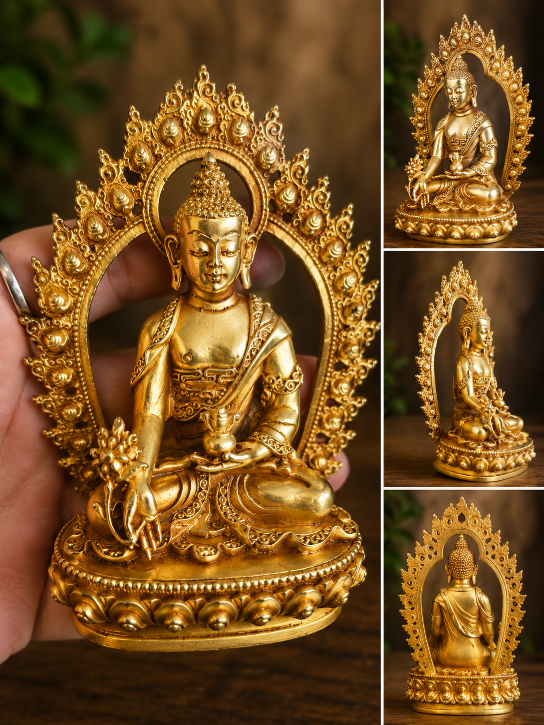 Statuette de Bouddha de la Médecine (Bhaishajyaguru)