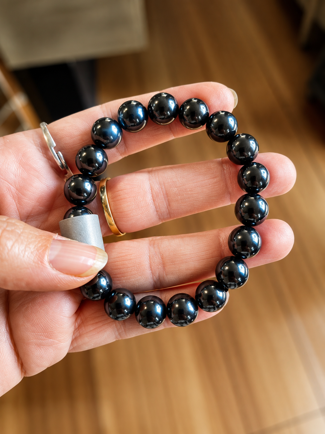 Bracelet en Shungite – Perles de 10 mm