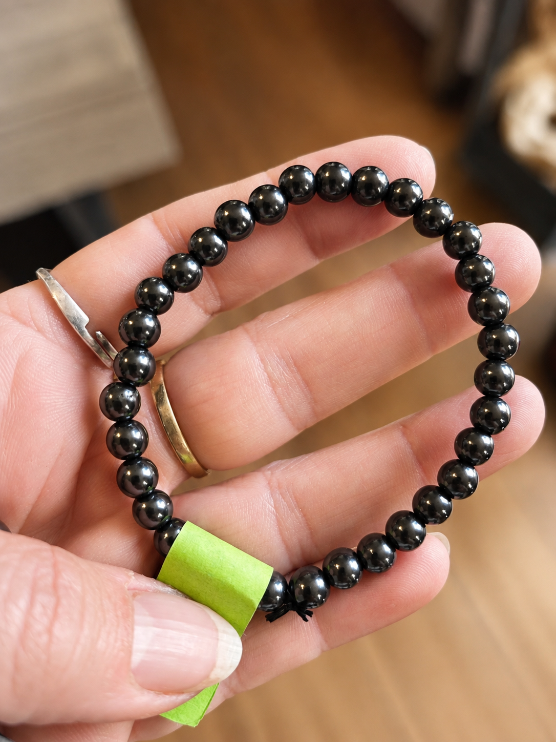 Bracelet en shungite – Perles 6 mm